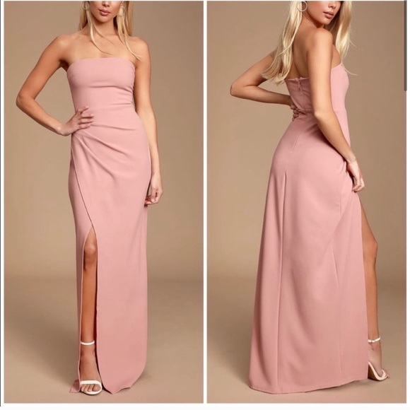 Lulus Dresses & Skirts - Strapless Pink Lulu’s Dress